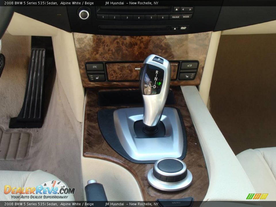 2008 BMW 5 Series 535i Sedan Alpine White / Beige Photo #20