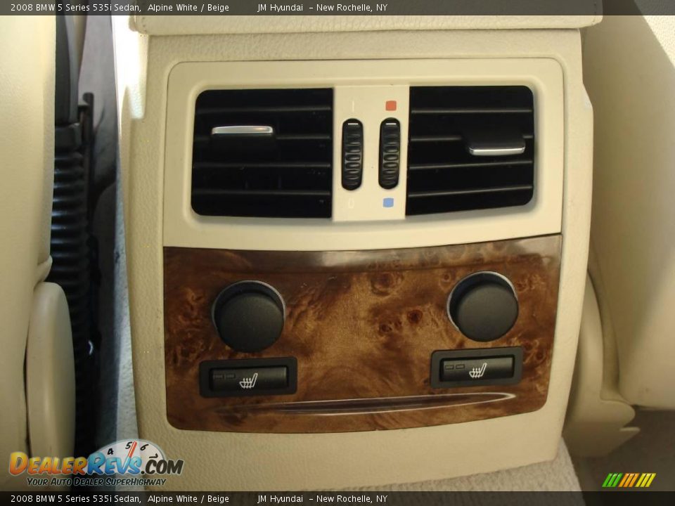 2008 BMW 5 Series 535i Sedan Alpine White / Beige Photo #21