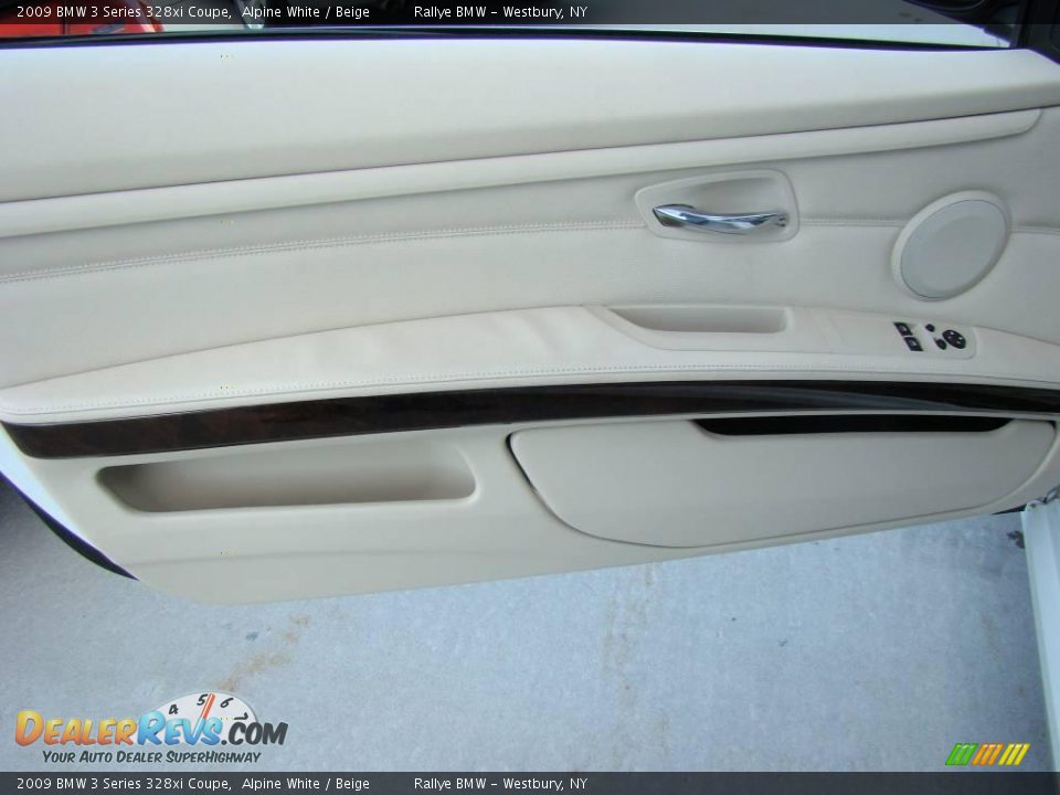 2009 BMW 3 Series 328xi Coupe Alpine White / Beige Photo #7