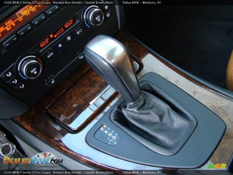 2008 BMW 3 Series 335xi Coupe Monaco Blue Metallic / Saddle Brown/Black Photo #13