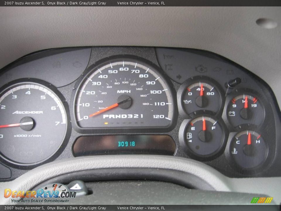 2007 Isuzu Ascender S Onyx Black / Dark Gray/Light Gray Photo #20
