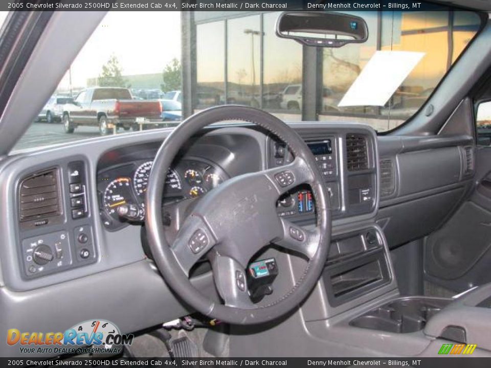 2005 Chevrolet Silverado 2500HD LS Extended Cab 4x4 Silver Birch Metallic / Dark Charcoal Photo #10