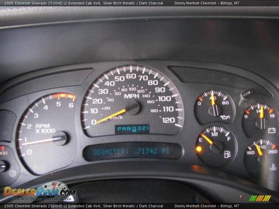 2005 Chevrolet Silverado 2500HD LS Extended Cab 4x4 Silver Birch Metallic / Dark Charcoal Photo #12