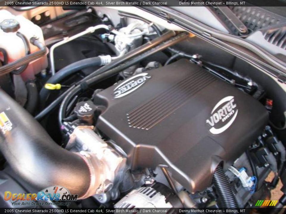 2005 Chevrolet Silverado 2500HD LS Extended Cab 4x4 Silver Birch Metallic / Dark Charcoal Photo #13