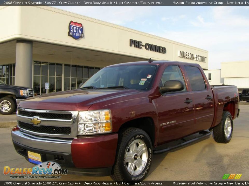 2008 Chevrolet Silverado 1500 Z71 Crew Cab 4x4 Deep Ruby Metallic / Light Cashmere/Ebony Accents Photo #1