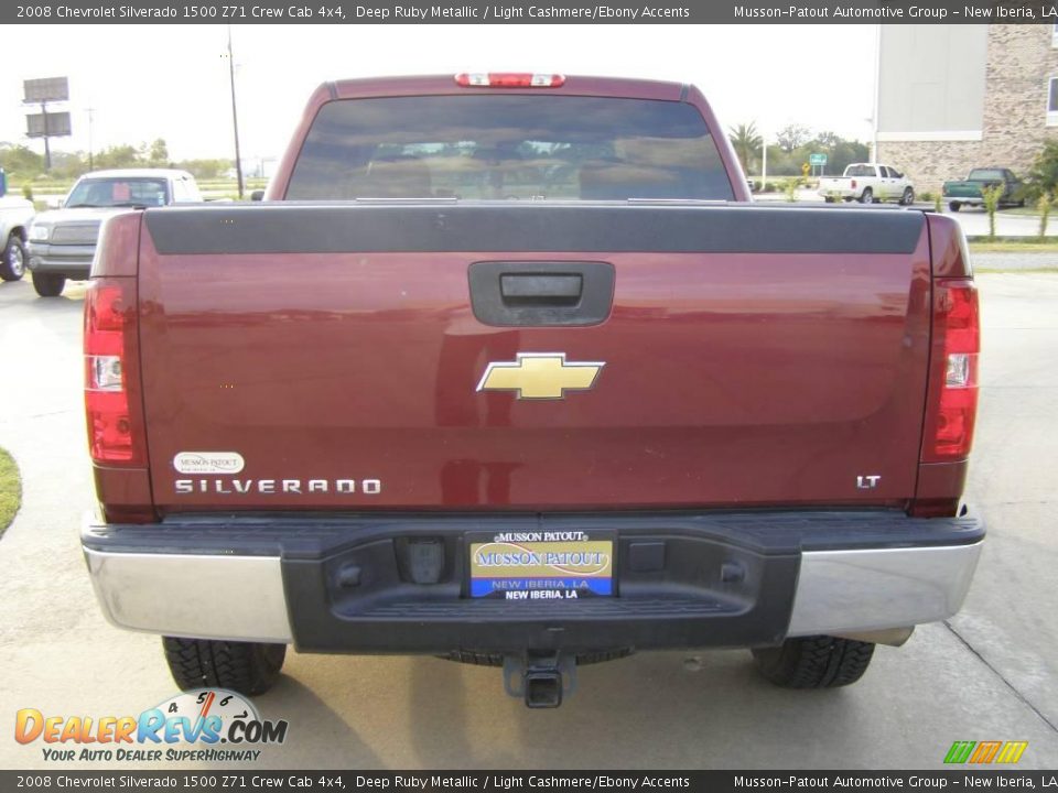 2008 Chevrolet Silverado 1500 Z71 Crew Cab 4x4 Deep Ruby Metallic / Light Cashmere/Ebony Accents Photo #4