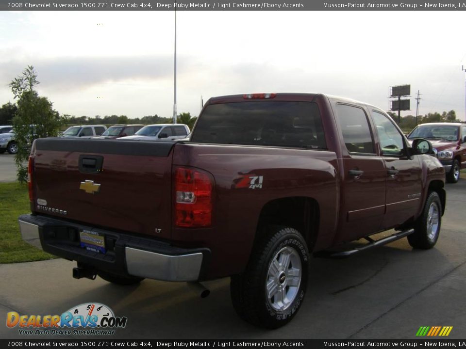 2008 Chevrolet Silverado 1500 Z71 Crew Cab 4x4 Deep Ruby Metallic / Light Cashmere/Ebony Accents Photo #5
