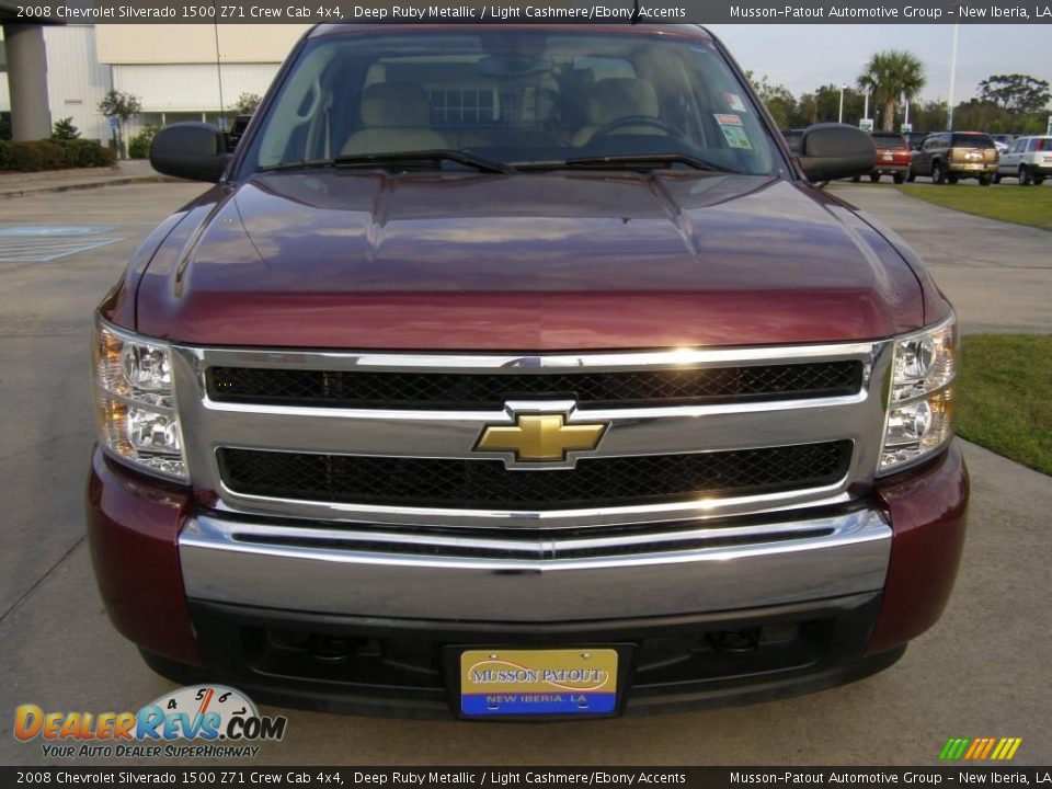 2008 Chevrolet Silverado 1500 Z71 Crew Cab 4x4 Deep Ruby Metallic / Light Cashmere/Ebony Accents Photo #8