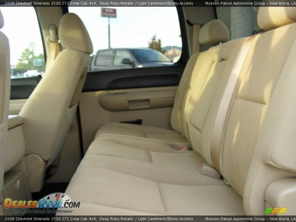 2008 Chevrolet Silverado 1500 Z71 Crew Cab 4x4 Deep Ruby Metallic / Light Cashmere/Ebony Accents Photo #10