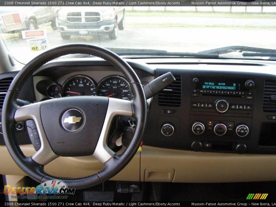 2008 Chevrolet Silverado 1500 Z71 Crew Cab 4x4 Deep Ruby Metallic / Light Cashmere/Ebony Accents Photo #11
