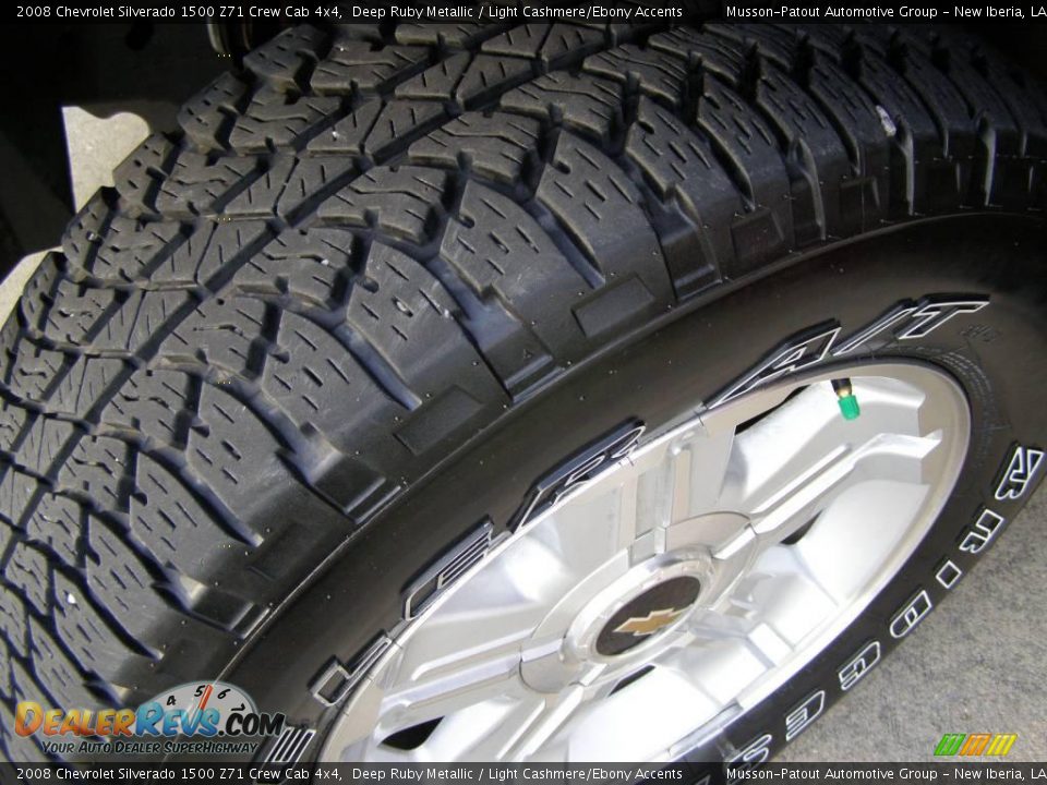 2008 Chevrolet Silverado 1500 Z71 Crew Cab 4x4 Deep Ruby Metallic / Light Cashmere/Ebony Accents Photo #12