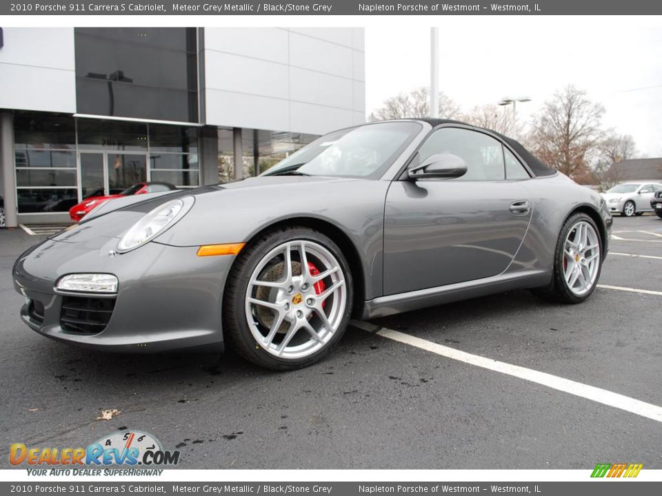 2010 Porsche 911 Carrera S Cabriolet Meteor Grey Metallic / Black/Stone Grey Photo #1