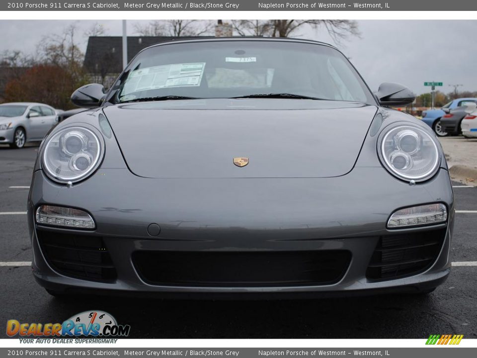 2010 Porsche 911 Carrera S Cabriolet Meteor Grey Metallic / Black/Stone Grey Photo #2