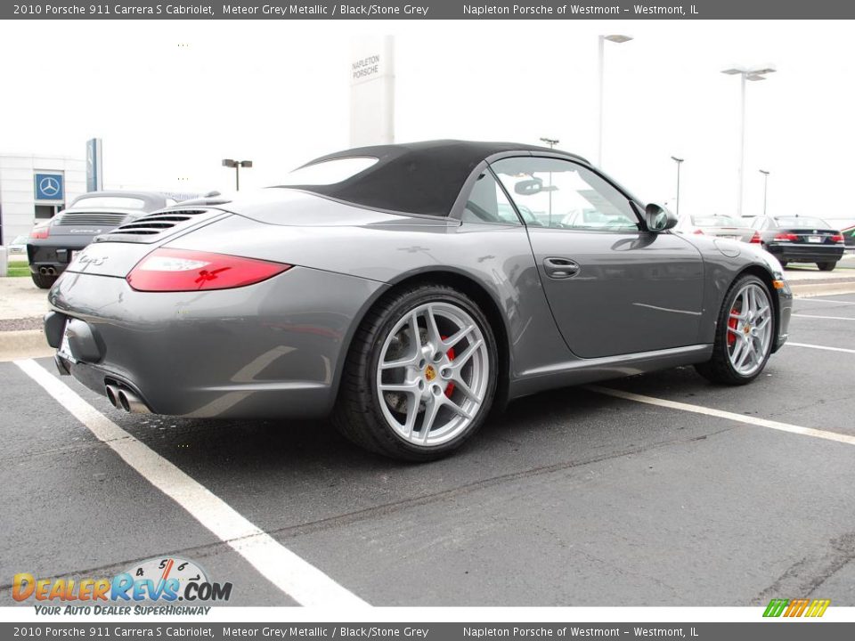2010 Porsche 911 Carrera S Cabriolet Meteor Grey Metallic / Black/Stone Grey Photo #5