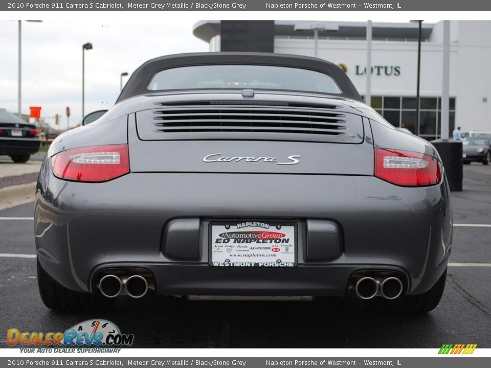 2010 Porsche 911 Carrera S Cabriolet Meteor Grey Metallic / Black/Stone Grey Photo #6