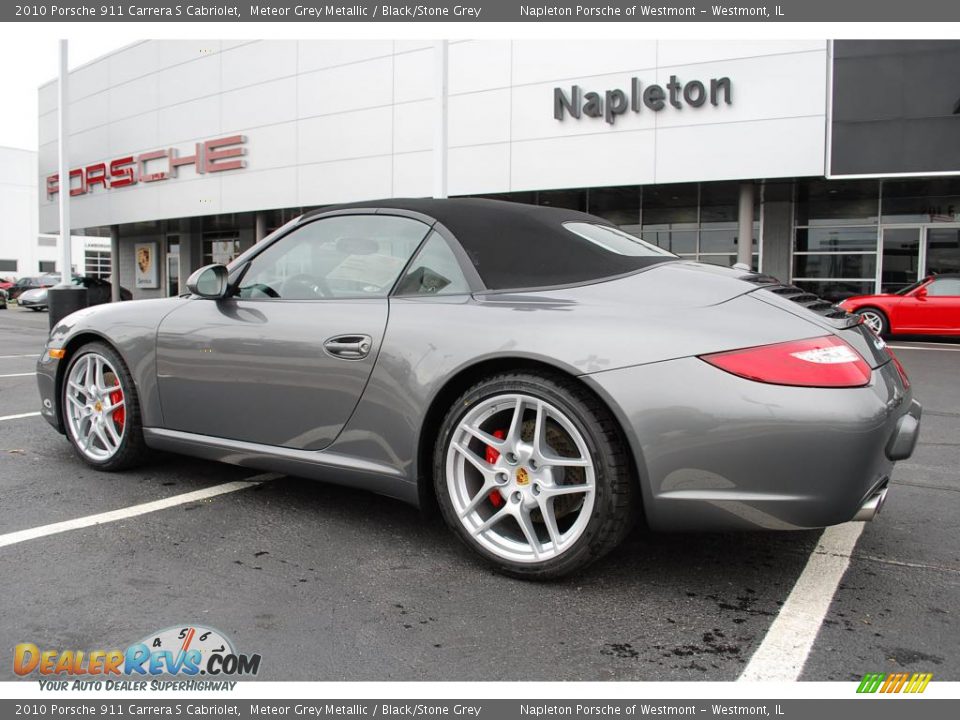 2010 Porsche 911 Carrera S Cabriolet Meteor Grey Metallic / Black/Stone Grey Photo #7