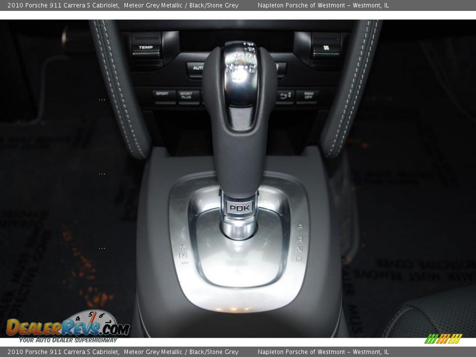 2010 Porsche 911 Carrera S Cabriolet Meteor Grey Metallic / Black/Stone Grey Photo #12