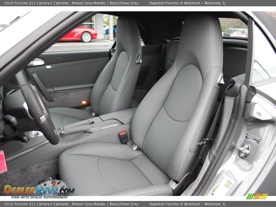 2010 Porsche 911 Carrera S Cabriolet Meteor Grey Metallic / Black/Stone Grey Photo #15