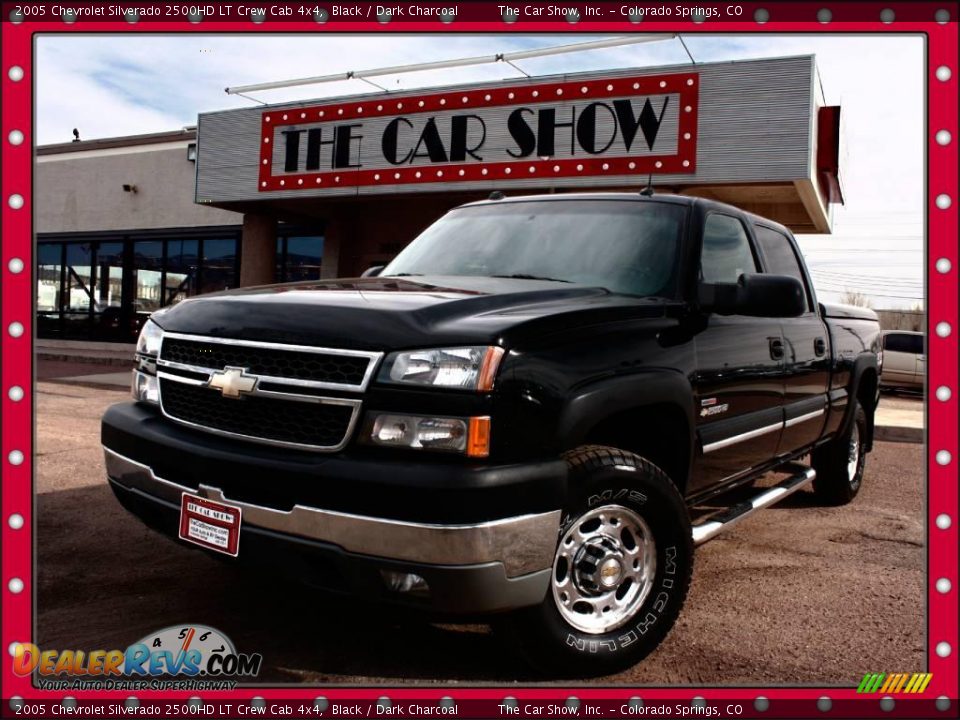 2005 Chevrolet Silverado 2500HD LT Crew Cab 4x4 Black / Dark Charcoal Photo #1