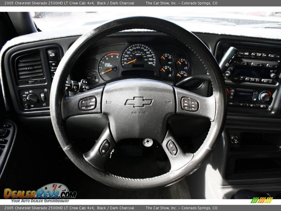 2005 Chevrolet Silverado 2500HD LT Crew Cab 4x4 Black / Dark Charcoal Photo #7