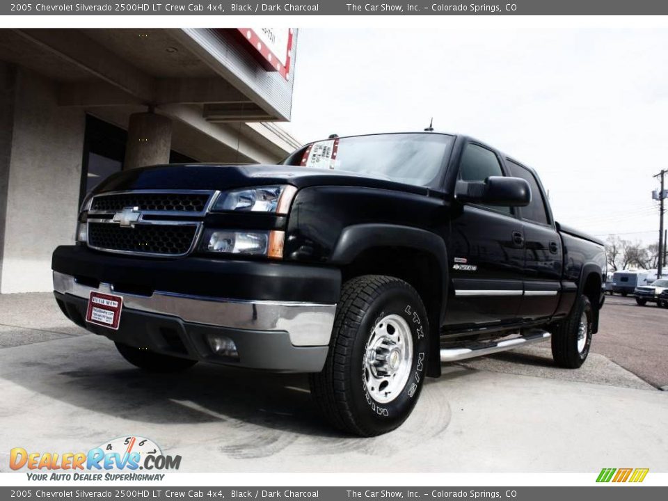 2005 Chevrolet Silverado 2500HD LT Crew Cab 4x4 Black / Dark Charcoal Photo #13