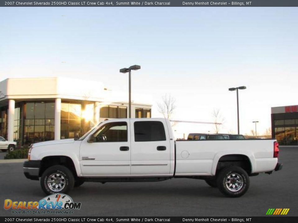 2007 Chevrolet Silverado 2500HD Classic LT Crew Cab 4x4 Summit White / Dark Charcoal Photo #1