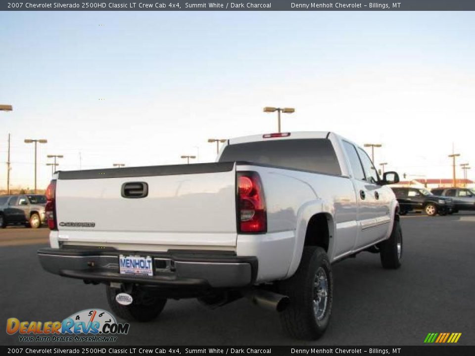 2007 Chevrolet Silverado 2500HD Classic LT Crew Cab 4x4 Summit White / Dark Charcoal Photo #5