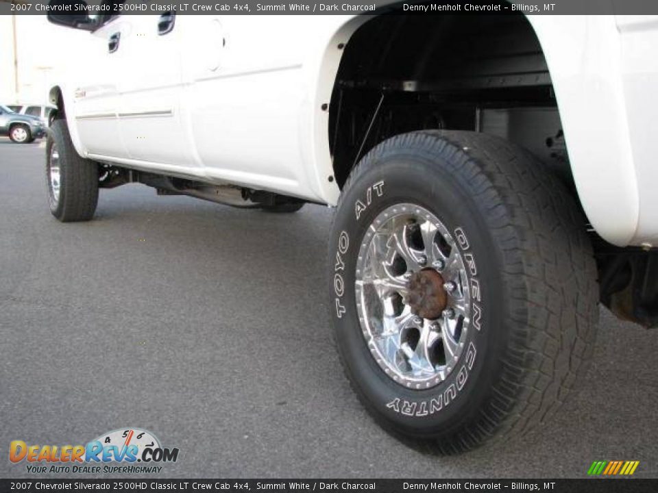 2007 Chevrolet Silverado 2500HD Classic LT Crew Cab 4x4 Summit White / Dark Charcoal Photo #7