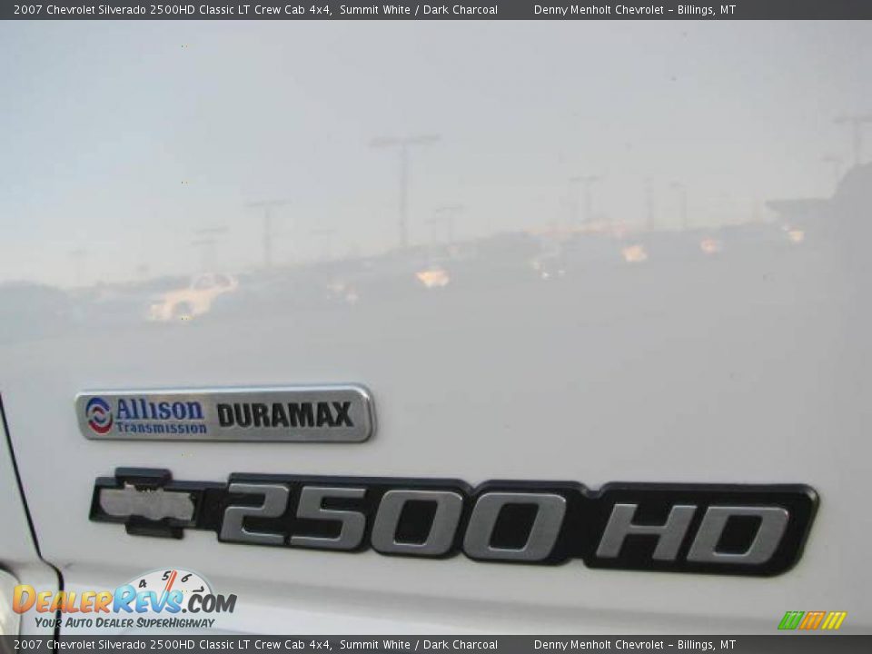 2007 Chevrolet Silverado 2500HD Classic LT Crew Cab 4x4 Summit White / Dark Charcoal Photo #8