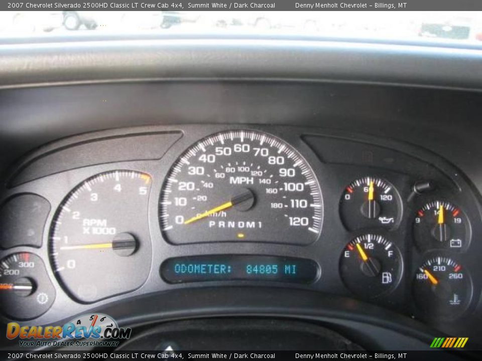 2007 Chevrolet Silverado 2500HD Classic LT Crew Cab 4x4 Summit White / Dark Charcoal Photo #13