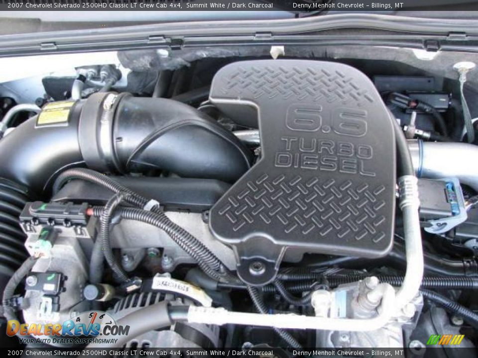 2007 Chevrolet Silverado 2500HD Classic LT Crew Cab 4x4 Summit White / Dark Charcoal Photo #14