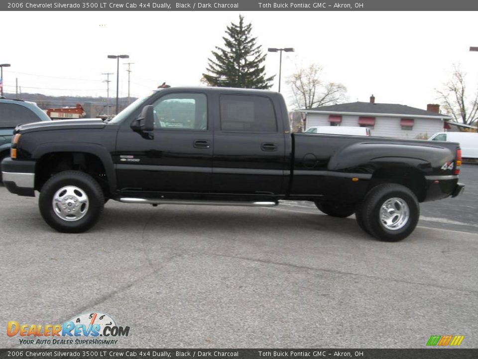 2006 Chevrolet Silverado 3500 LT Crew Cab 4x4 Dually Black / Dark Charcoal Photo #2