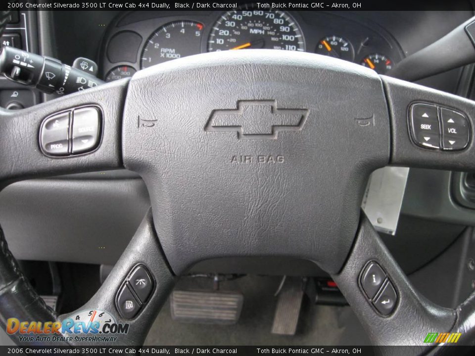 2006 Chevrolet Silverado 3500 LT Crew Cab 4x4 Dually Black / Dark Charcoal Photo #12