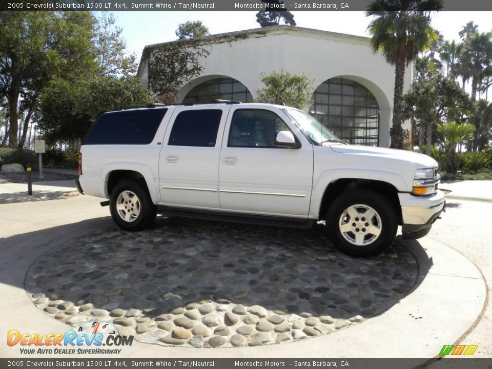 2005 Chevrolet Suburban 1500 LT 4x4 Summit White / Tan/Neutral Photo #1