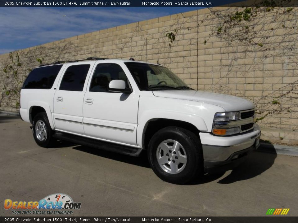 2005 Chevrolet Suburban 1500 LT 4x4 Summit White / Tan/Neutral Photo #2
