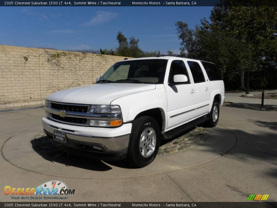 2005 Chevrolet Suburban 1500 LT 4x4 Summit White / Tan/Neutral Photo #4