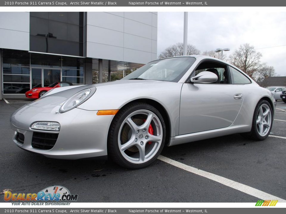 2010 Porsche 911 Carrera S Coupe Arctic Silver Metallic / Black Photo #1