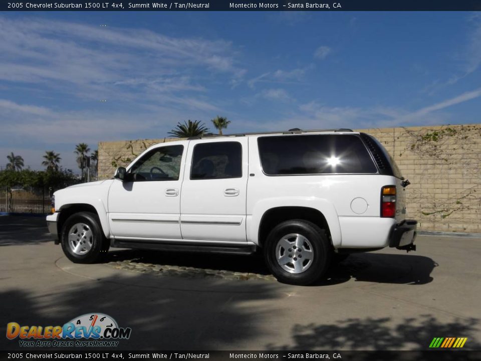 2005 Chevrolet Suburban 1500 LT 4x4 Summit White / Tan/Neutral Photo #9