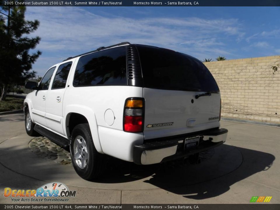 2005 Chevrolet Suburban 1500 LT 4x4 Summit White / Tan/Neutral Photo #11