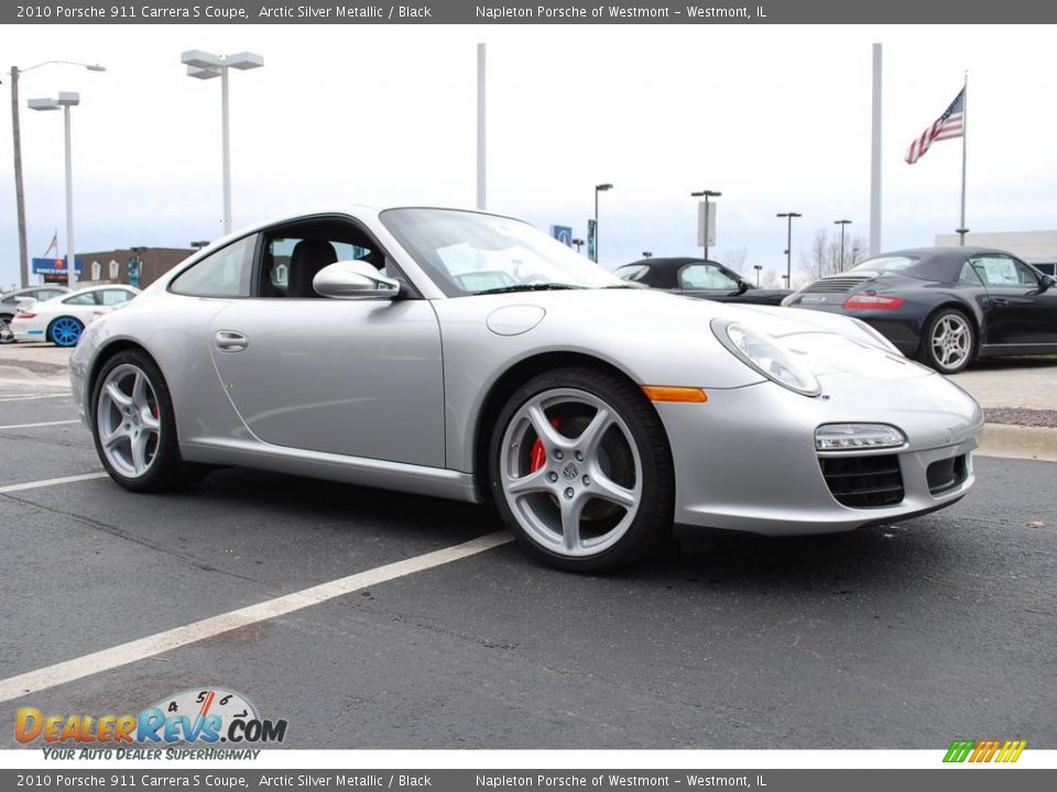 2010 Porsche 911 Carrera S Coupe Arctic Silver Metallic / Black Photo #3