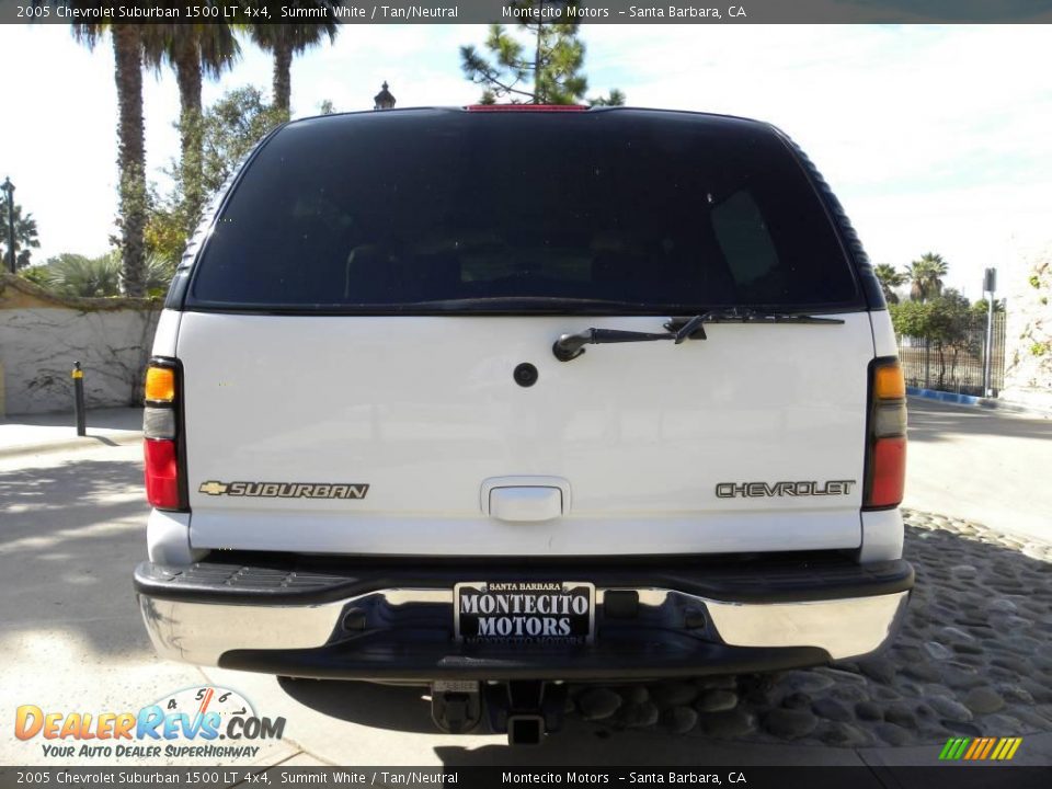 2005 Chevrolet Suburban 1500 LT 4x4 Summit White / Tan/Neutral Photo #12