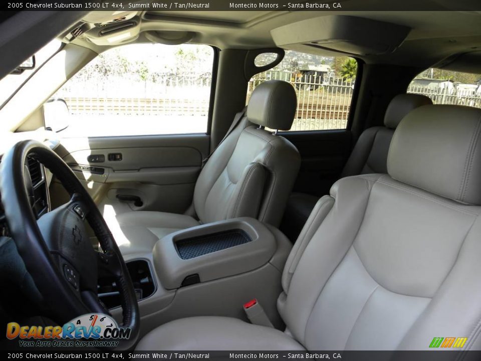 2005 Chevrolet Suburban 1500 LT 4x4 Summit White / Tan/Neutral Photo #13