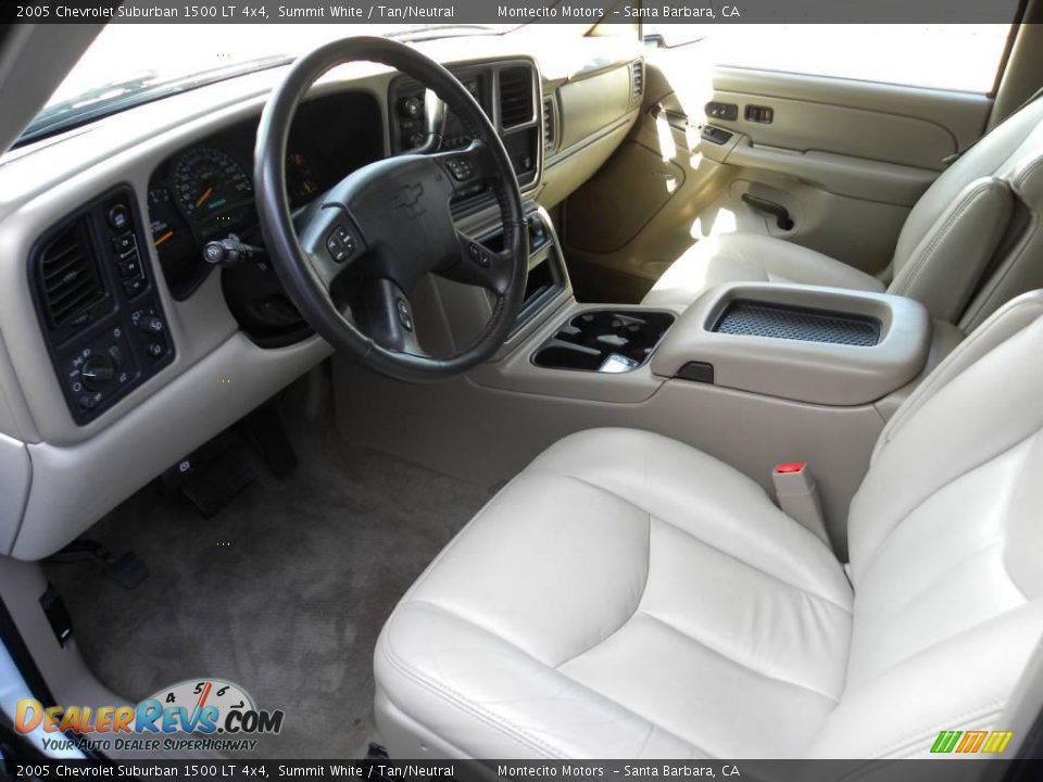 2005 Chevrolet Suburban 1500 LT 4x4 Summit White / Tan/Neutral Photo #17