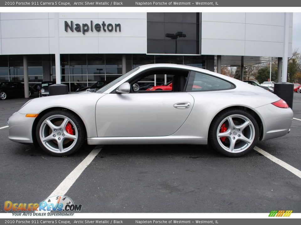 2010 Porsche 911 Carrera S Coupe Arctic Silver Metallic / Black Photo #8