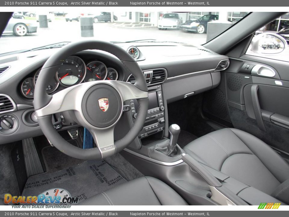 2010 Porsche 911 Carrera S Coupe Arctic Silver Metallic / Black Photo #9