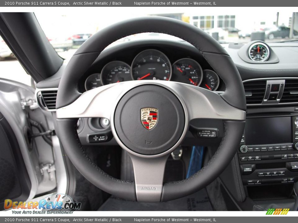 2010 Porsche 911 Carrera S Coupe Arctic Silver Metallic / Black Photo #10