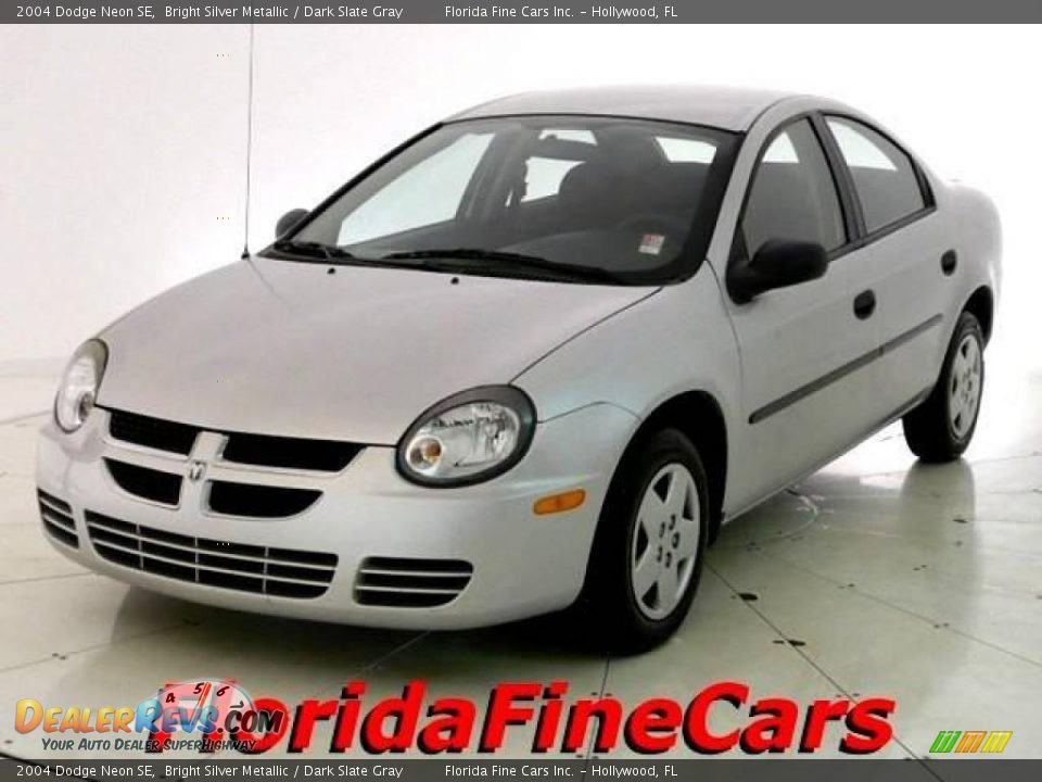 2004 Dodge Neon SE Bright Silver Metallic / Dark Slate Gray Photo #1