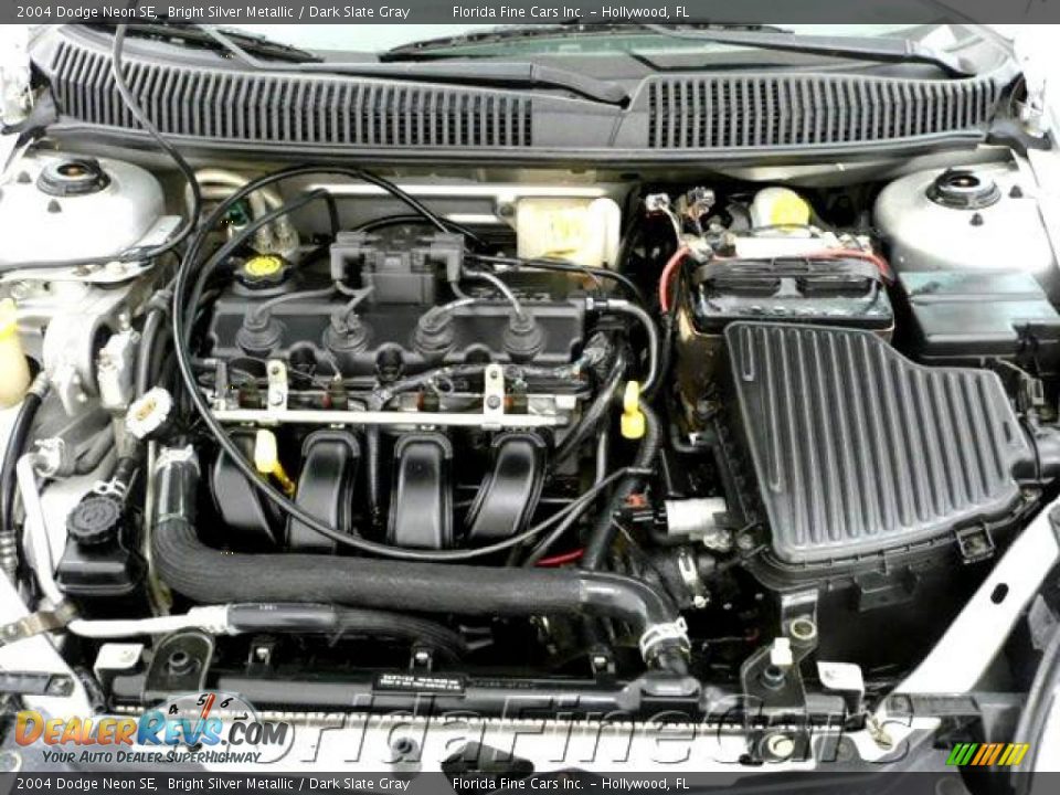2004 Dodge Neon SE Bright Silver Metallic / Dark Slate Gray Photo #9