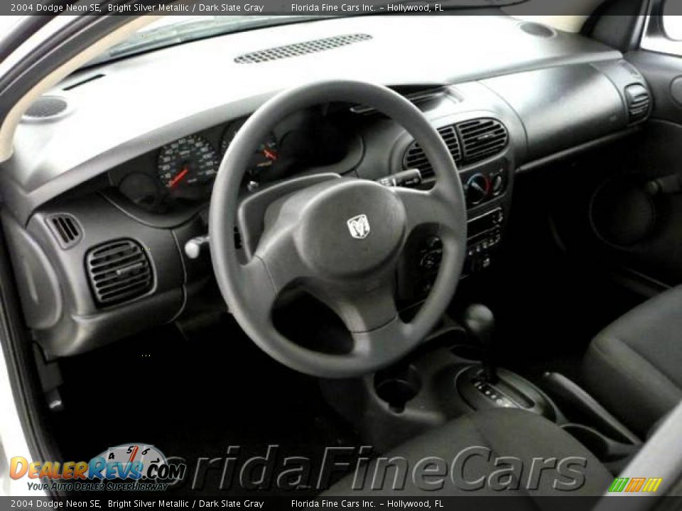 2004 Dodge Neon SE Bright Silver Metallic / Dark Slate Gray Photo #12