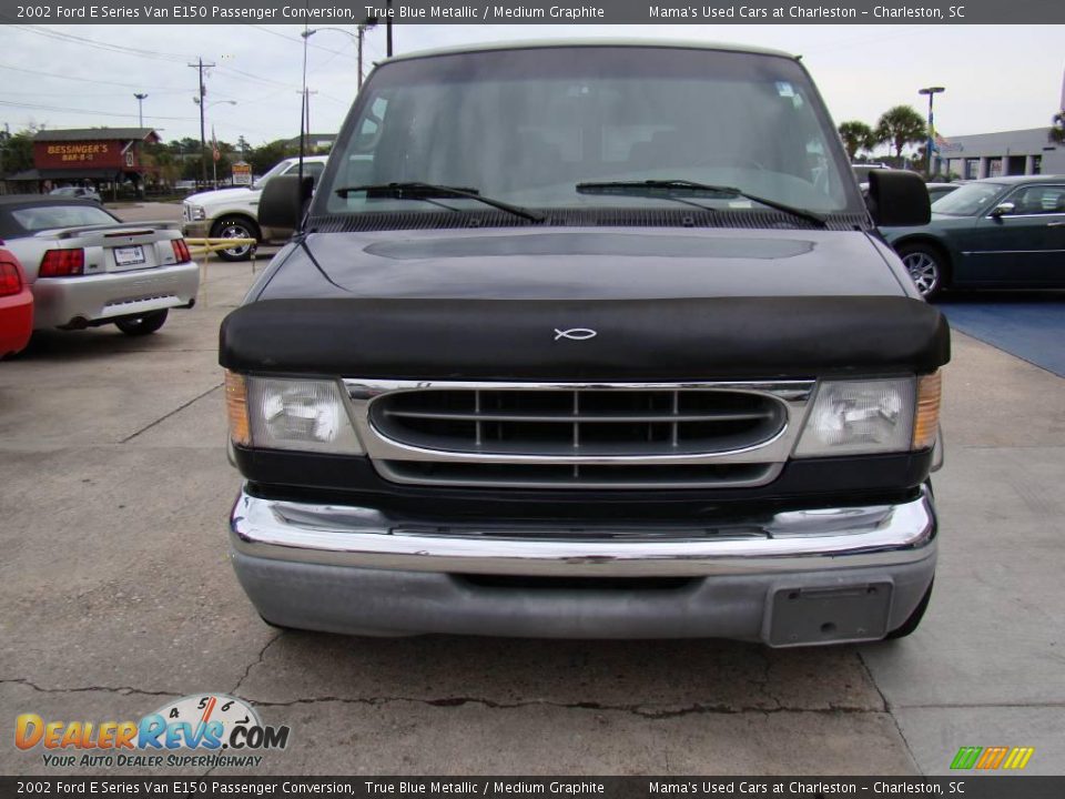 2002 Ford E Series Van E150 Passenger Conversion True Blue Metallic / Medium Graphite Photo #3
